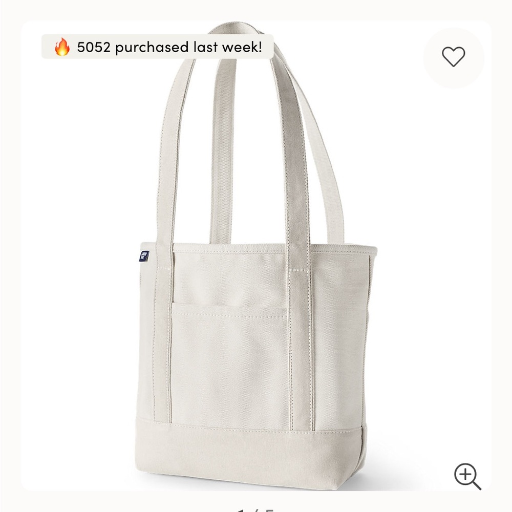 Lands' End canvas boat tote